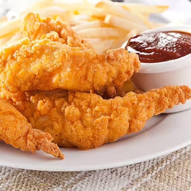 Chicken tenders meal.
