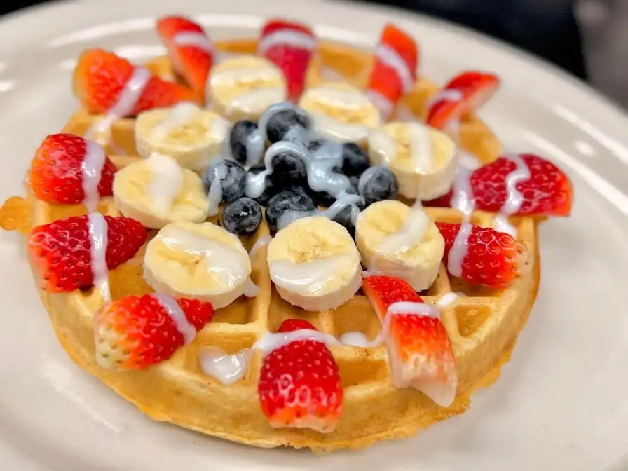 Red,white and Blue Waffle.