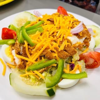 Fried Chicken Breast Salad
