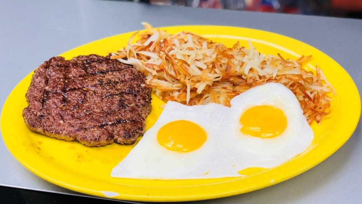 Chopped Ground Beef Steak.