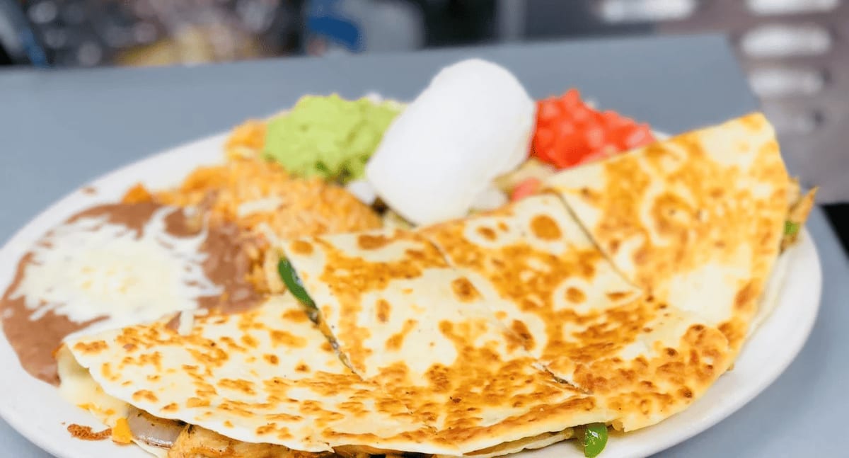 Chicken or Steak Quesadilla.