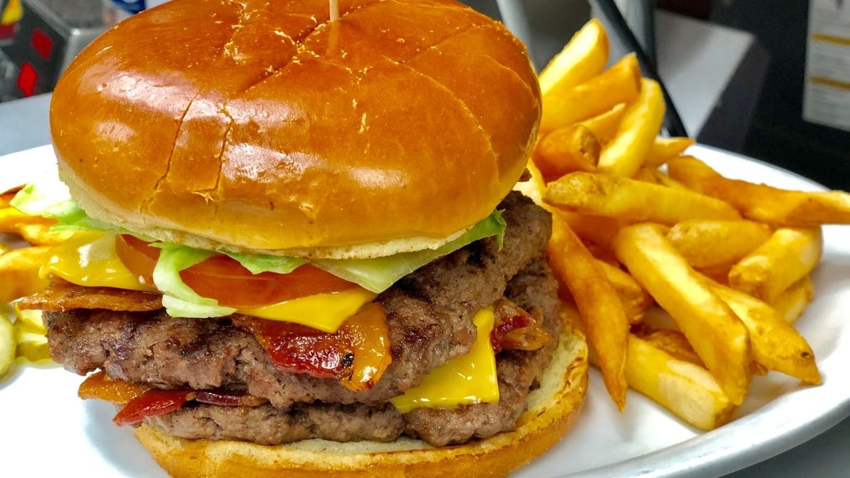 Double Bacon Cheeseburger.