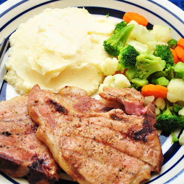 2 Piece Grilled Pork Chops.