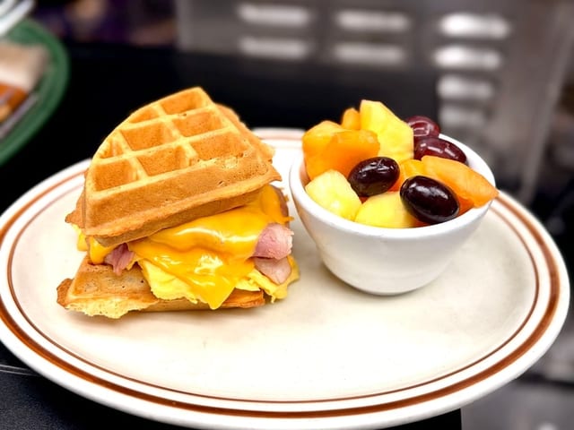 Waffle Sandwich.