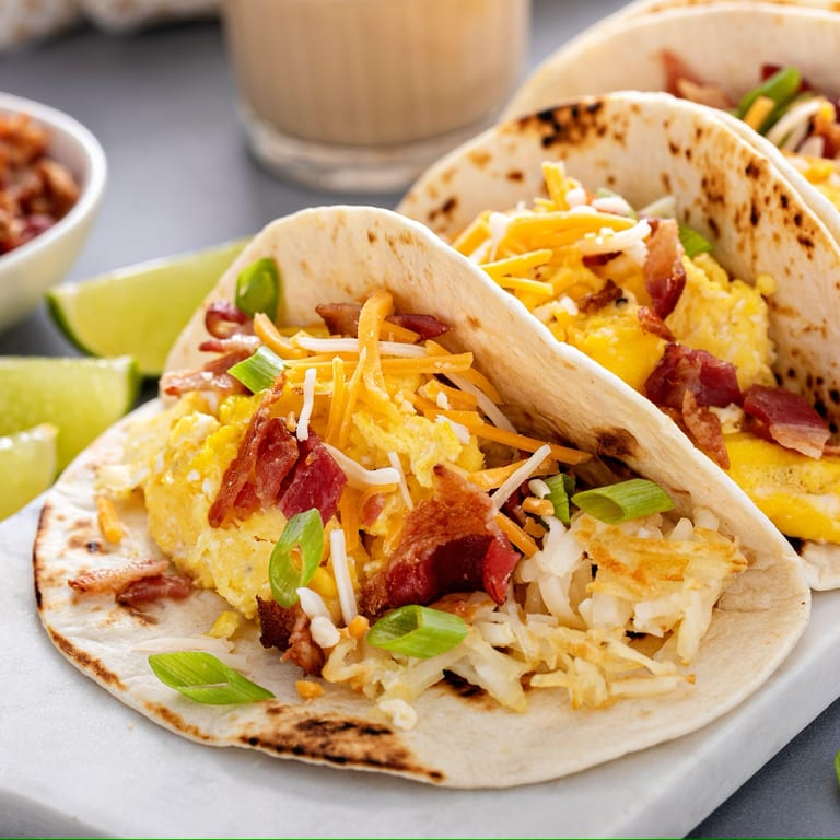 Delicious Breakfast Tacos Await