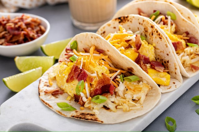 Breakfast tacos.
