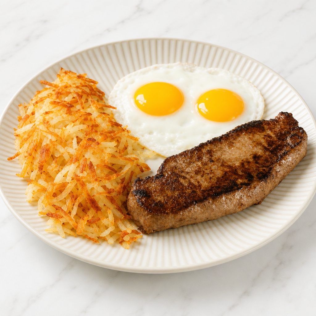 Top Sirloin Strip Steak.