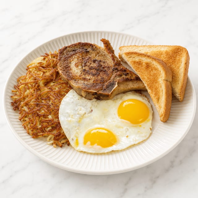 One 8-oz. Pork Chop.