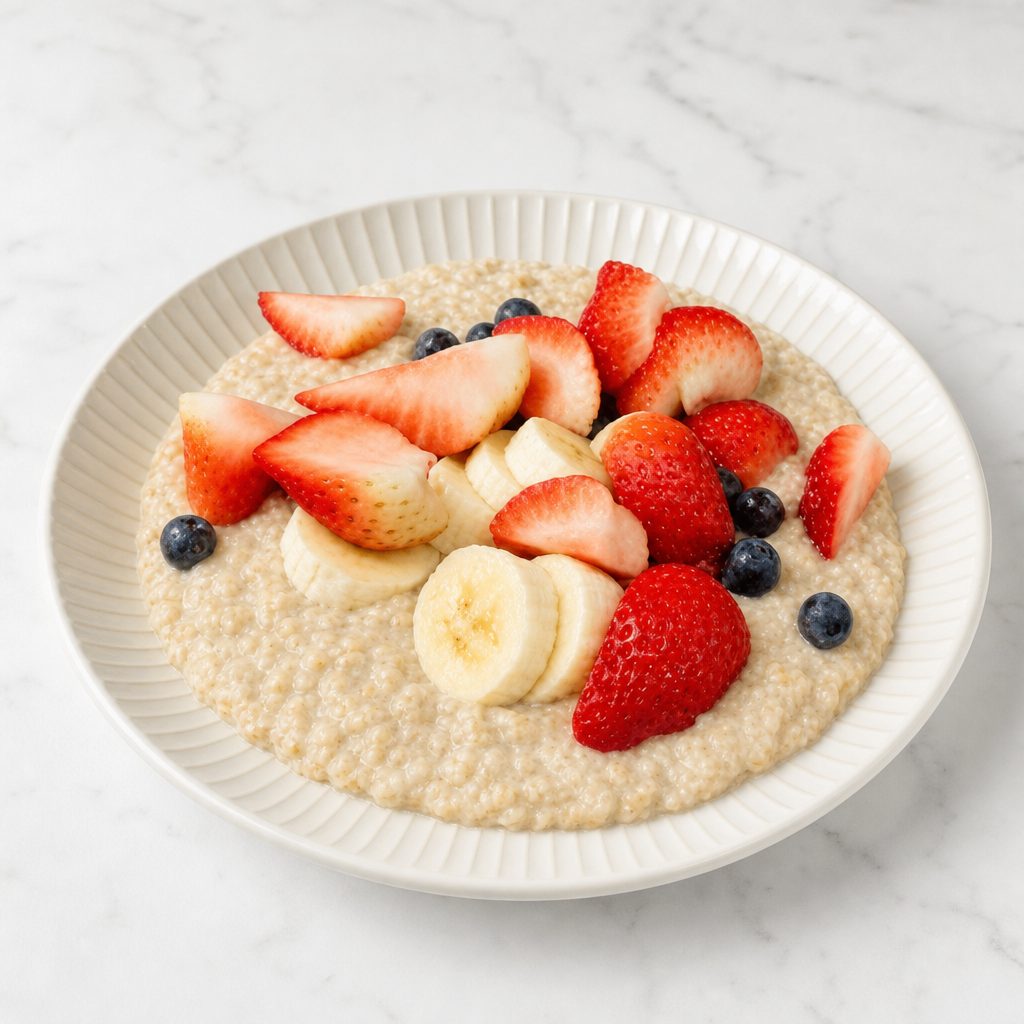 Oatmeal & Fruit.