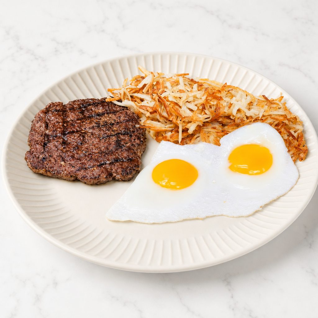 Chopped Ground Beef Steak.