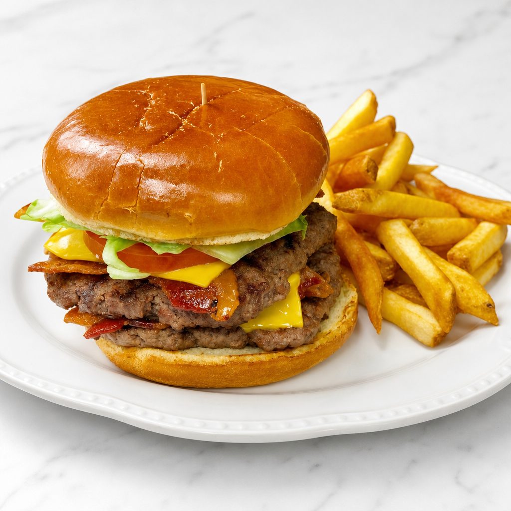 Double Bacon Cheeseburger.