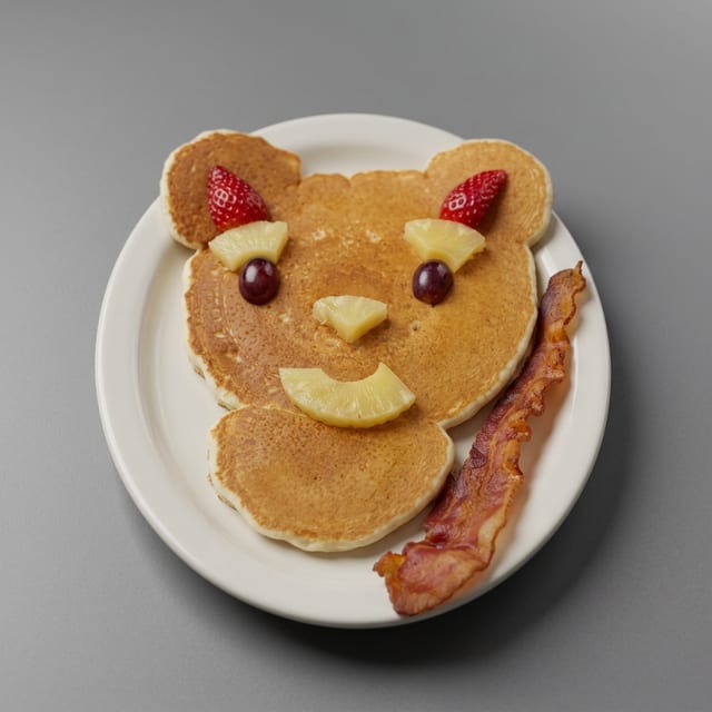Golden Mickey Mouse Pancake.
