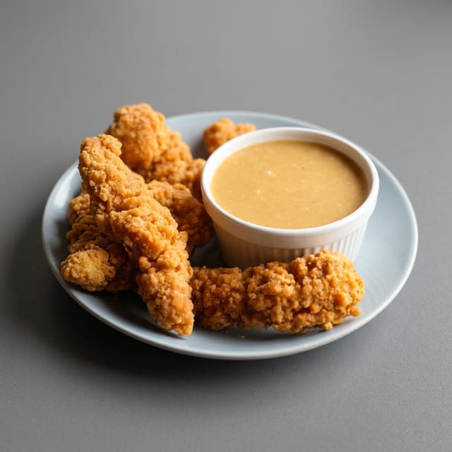 4 Piece Chicken tenders appetizer.