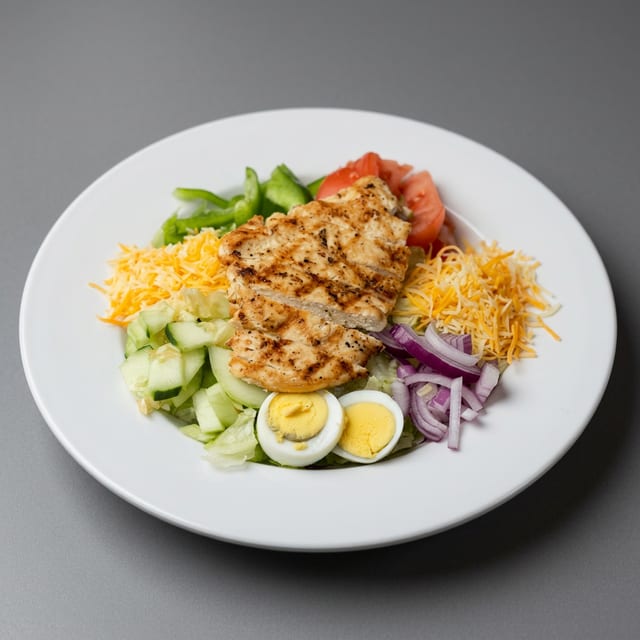 Grilled chicken salad.