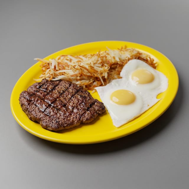 Chopped Ground Beef Steak.